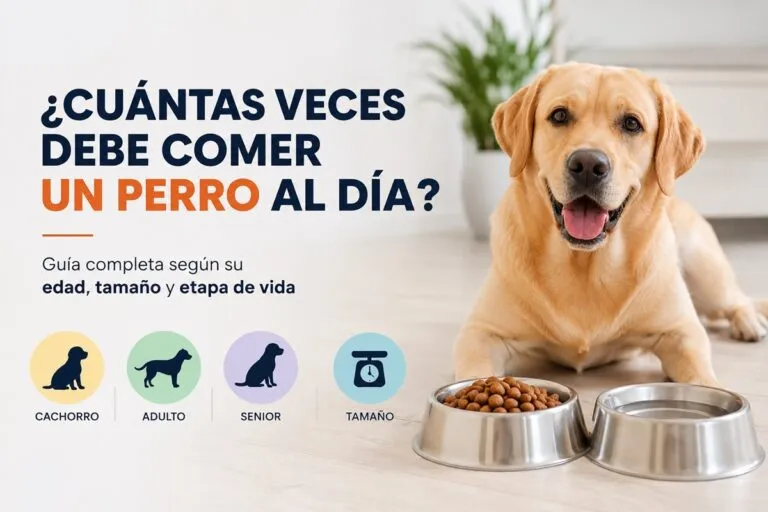 Cuántas veces debe comer un perro al día según su edad, tamaño y etapa de vida