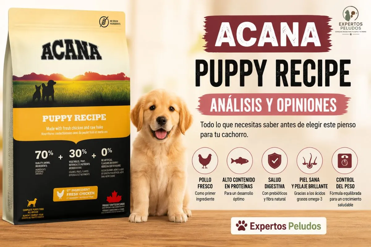 Acana Puppy Recipe: análisis, ingredientes, composición y opinión