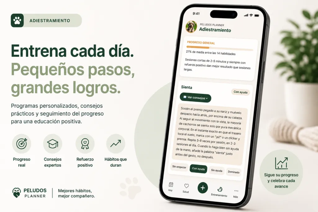 Seguimiento del adiestramiento y progreso del cachorro