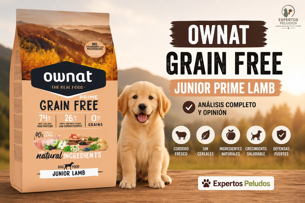 OWNAT Grain Free Junior Prime Lamb: análisis, ingredientes y opinión